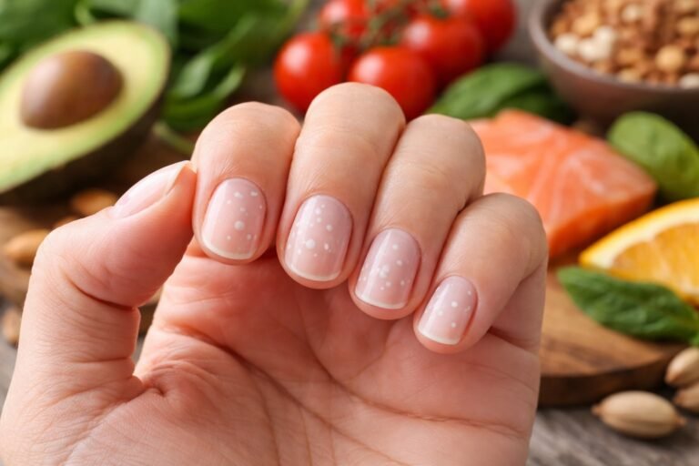 Taches blanches sur les ongles et carence