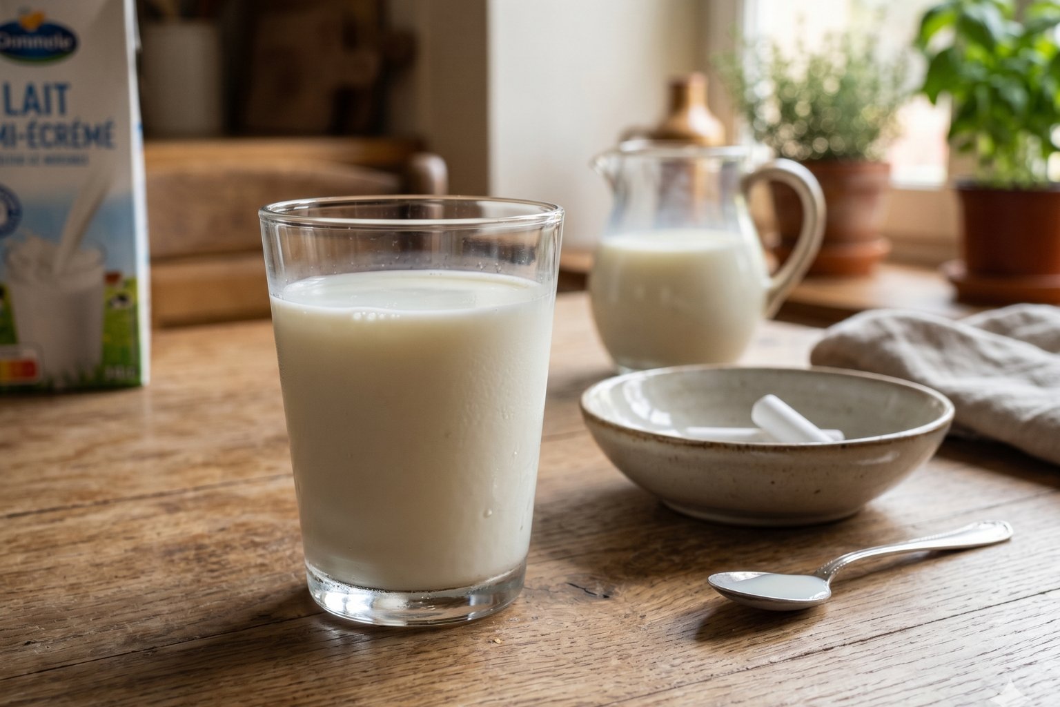 Combien de calcium dans un litre de lait