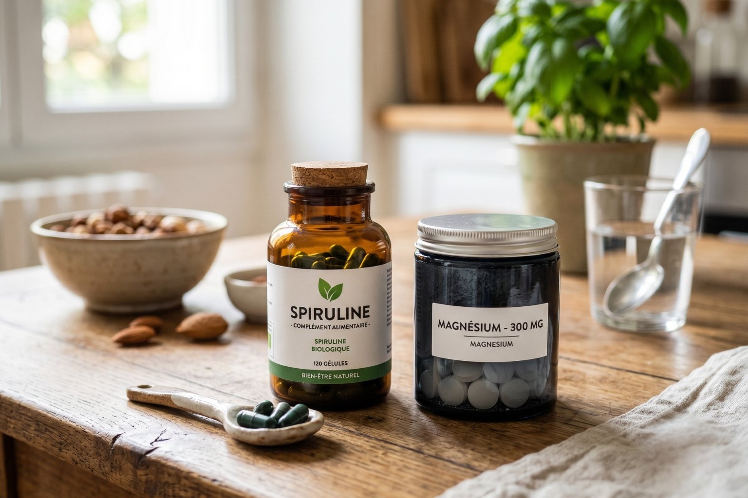 Peut-on prendre de la spiruline et du magnésium ensemble
