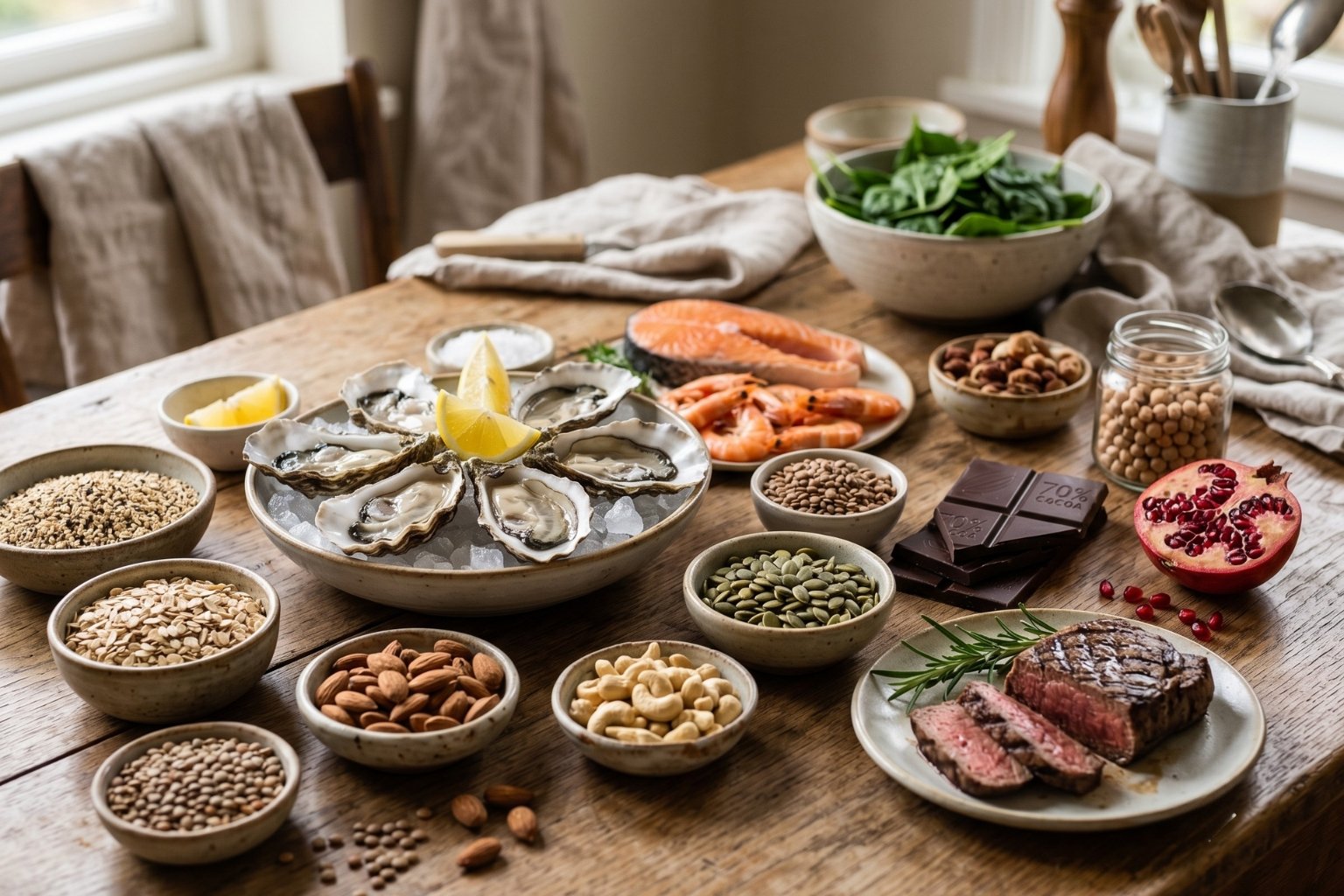 Quels aliments contiennent du zinc